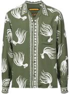 Neighborhood Fish Print Shirt - Green