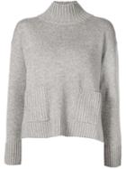 Frame Denim Patch Pocket Cropped Sweater