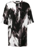Issey Miyake Men - Abstract Print Oversized T-shirt - Men - Lyocell - 3, Lyocell