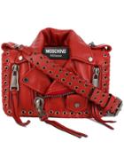 Moschino Biker Jacket Bag - Red