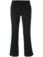 Pt01 'jaine' Flared Trousers, Women's, Size: 38, Black, Polyester/spandex/elastane/virgin Wool
