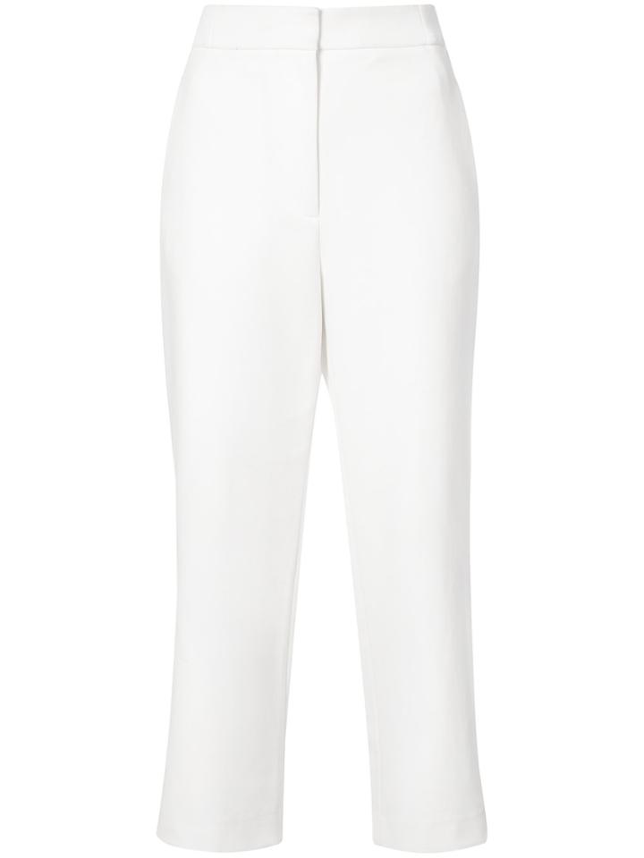 Tibi Taylor Cropped Trousers - White