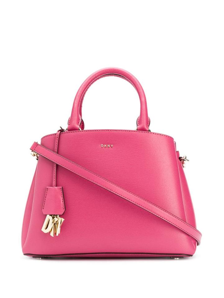 Dkny Logo Charm Tote Bag - Pink