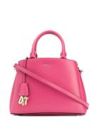 Dkny Logo Charm Tote Bag - Pink
