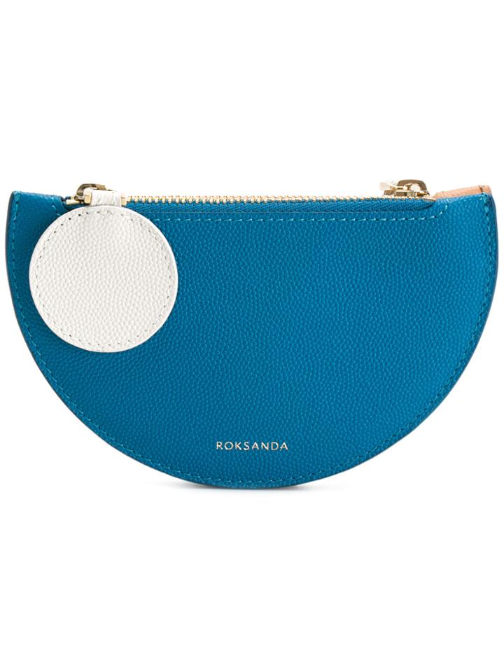 Roksanda Double Compartment Purse Clutch - Blue