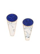 Eshvi Nino Eliava X Eshvi Marble Effect Earrings - Blue