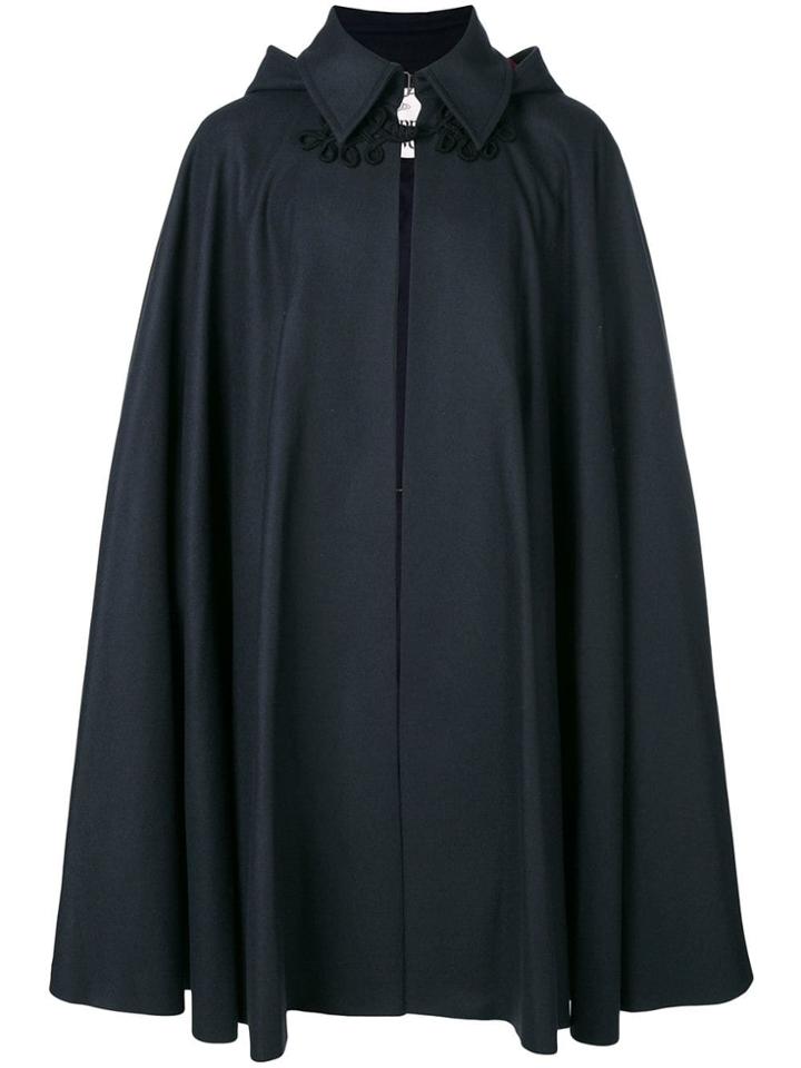 Vivienne Westwood Hooded Cape Coat - Blue