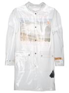 Heron Preston Transparent Rain Coat - White