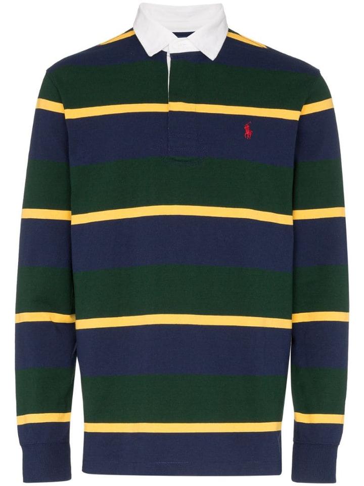 Polo Ralph Lauren Rugby Stripe Polo Shirt - Green