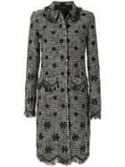 Giambattista Valli Woven Tweed Coat - Black