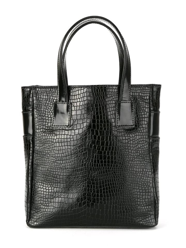 Sarah Chofakian Leather Tote Bag, Women's, Black, Goat Skin