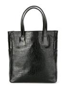 Sarah Chofakian Leather Tote Bag, Women's, Black, Goat Skin