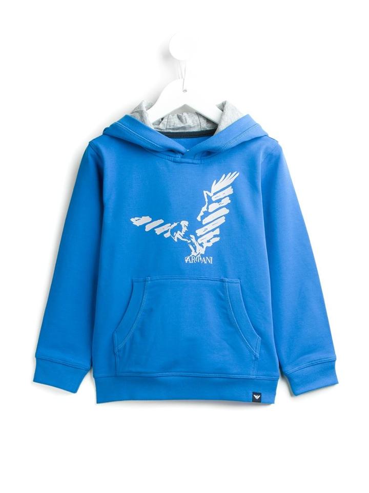Armani Junior Eagle Print Hoodie