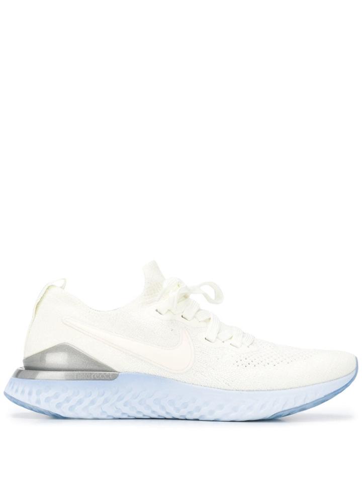 Nike Epic React Flyknit Sneakers - White