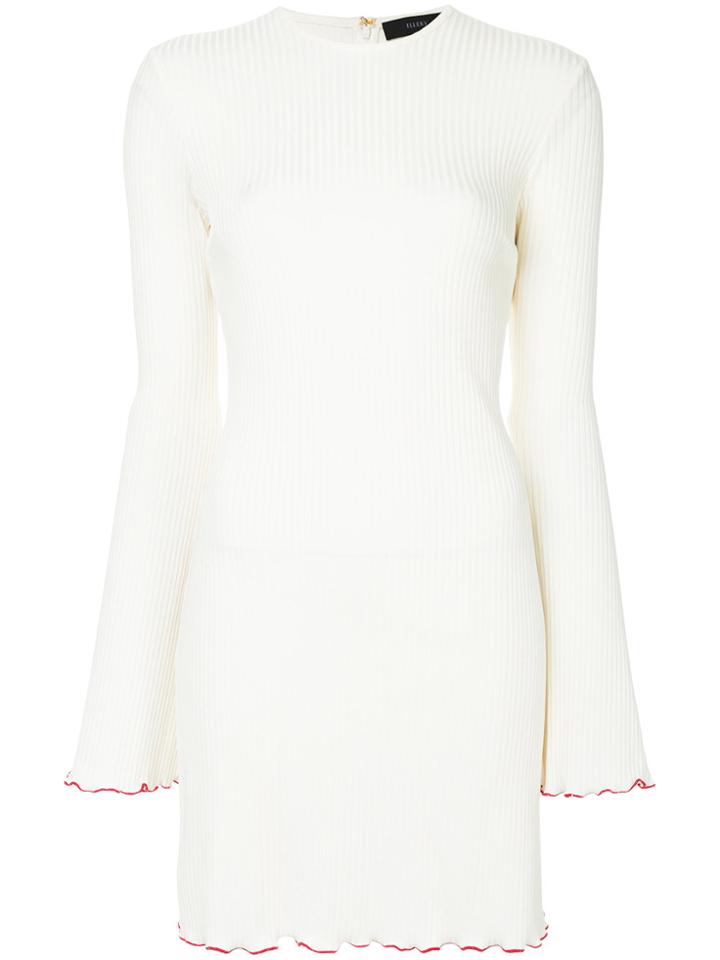 Ellery Sunshine Kid Mini Ribbed Dress - White