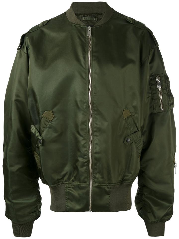 Misbhv - Bomber Jacket - Men - Cotton/polyamide/viscose - L, Green, Cotton/polyamide/viscose