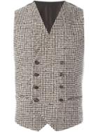 Tagliatore Houndstooth Pattern Waistcoat