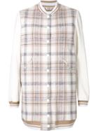 Chloé Check Long Bomber Jacket