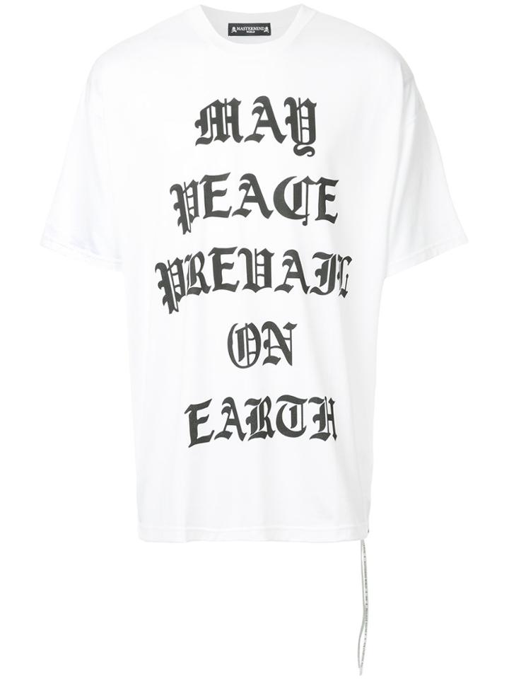 Mastermind World Calligraphy Print T-shirt - White