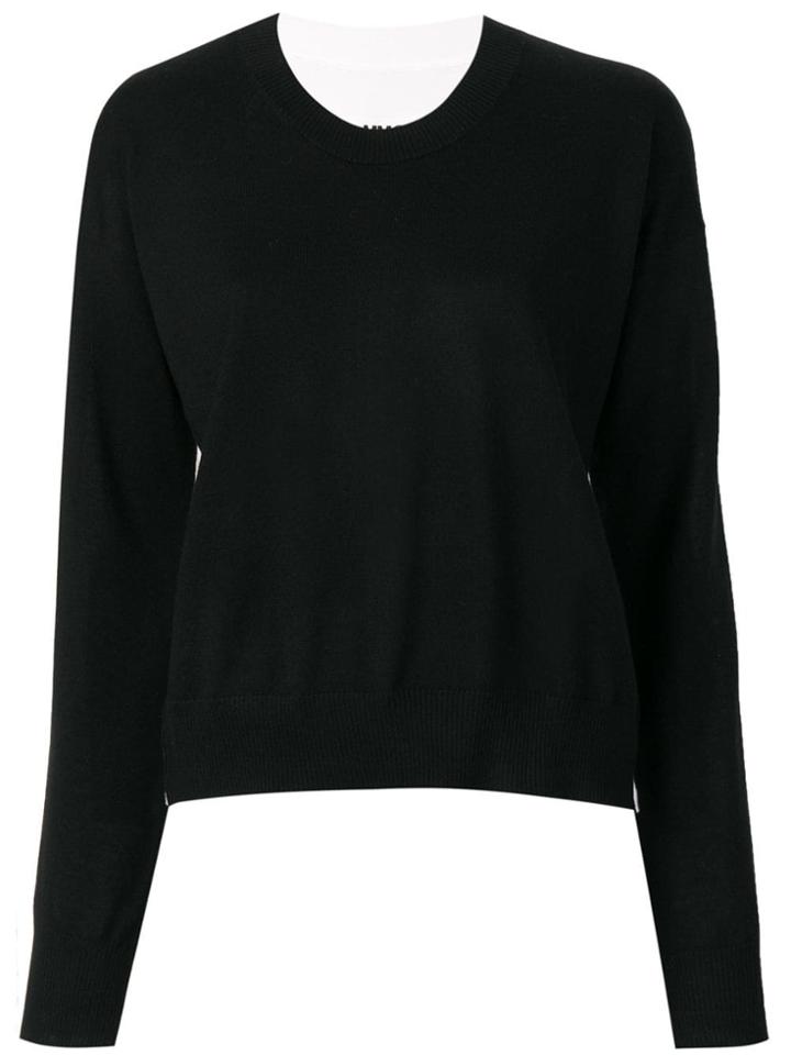 Mm6 Maison Margiela Reversible Sweater - Black