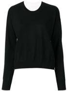 Mm6 Maison Margiela Reversible Sweater - Black