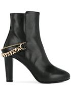 Lanvin Chain Detail Ankle Boots - Black