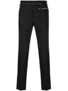 Les Hommes Zipped Pockets Trousers - Black