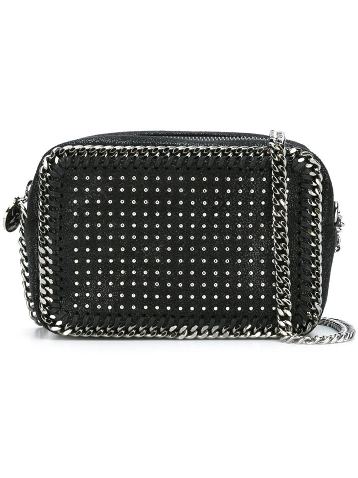 Stella Mccartney 'falabella' Zip Crossbody Bag - Black