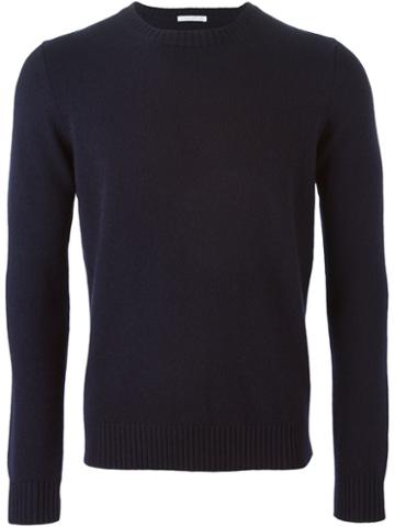 Manipur Crew Neck Sweater, Men's, Size: 54, Blue, Cashmere