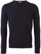 Manipur Crew Neck Sweater, Men's, Size: 54, Blue, Cashmere