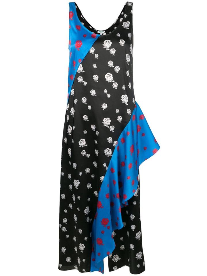 Kenzo Roses Ruffled Dress - Black