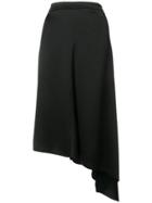 Msgm Asymmetric A-line Skirt - Black
