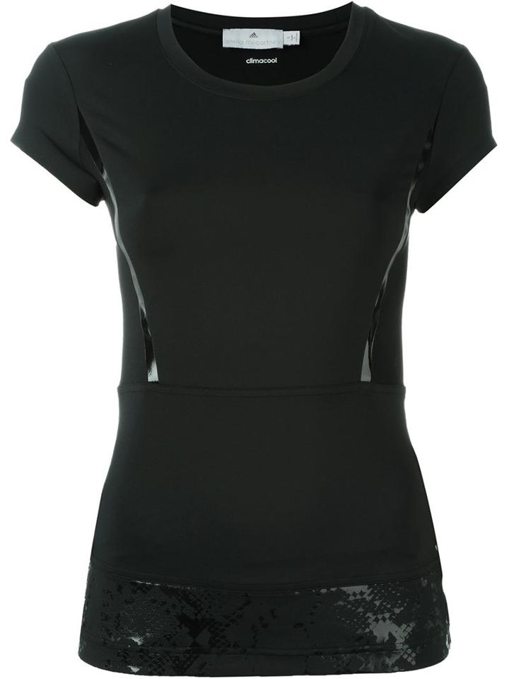 Adidas By Stella Mccartney Run Clima T-shirt, Women's, Size: Xs, Black, Spandex/elastane/recycled Polyester