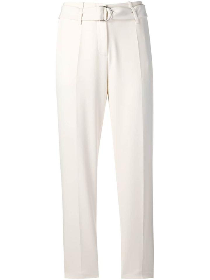 Cambio Belted Trousers - White
