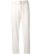 Cambio Belted Trousers - White