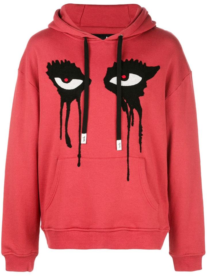 Haculla Moody Eyes Hoodie - Red