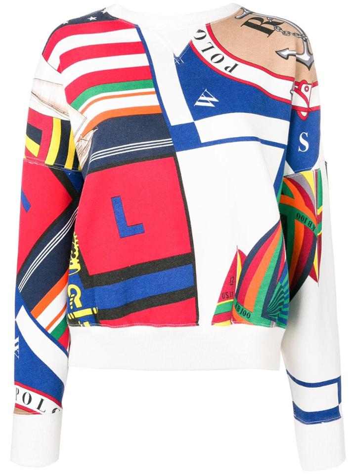 Polo Ralph Lauren Patch-work Sweatshirt - White