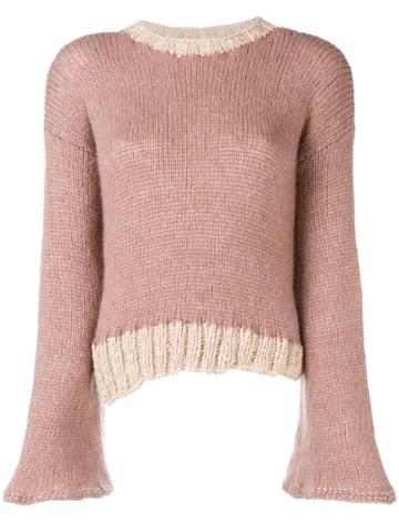 Oneonone Asymmetric Hem Jumper - Pink