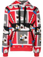 Dolce & Gabbana King Of Hearts Hoodie - Red