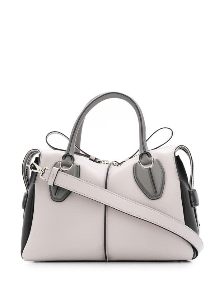 Tod's Two Tone Tote Bag - Grey