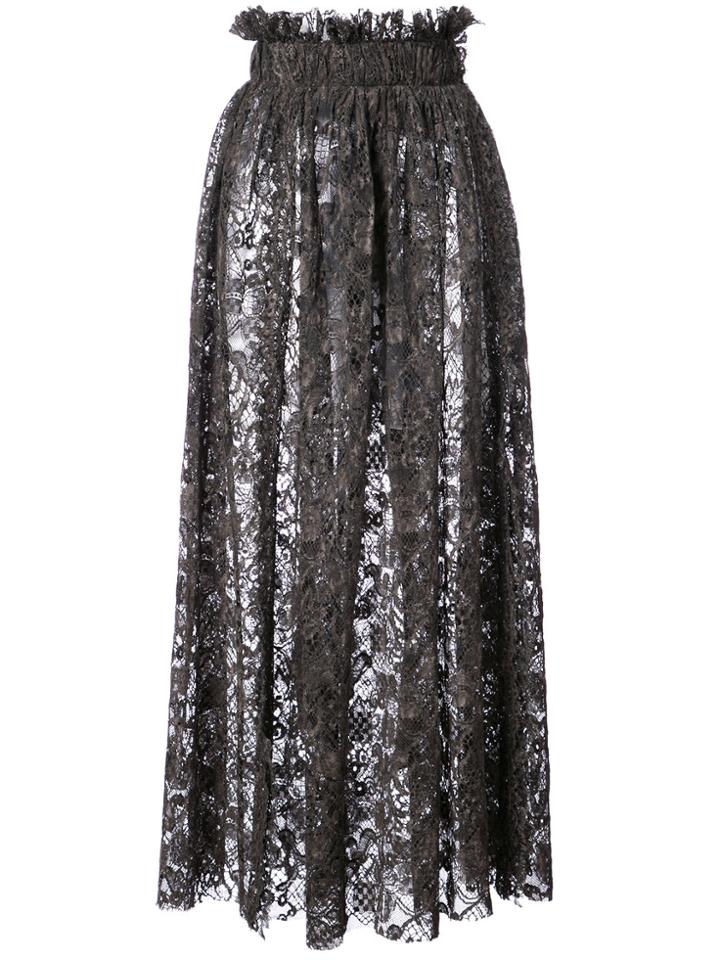 Uma Wang Lace Skirt - Brown