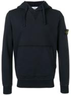 Stone Island Classic Brand Hoodie - Blue