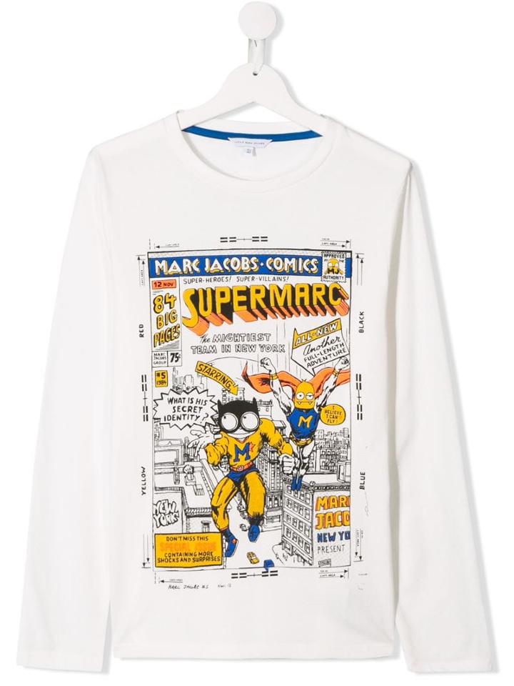 Little Marc Jacobs Graphic Top - White