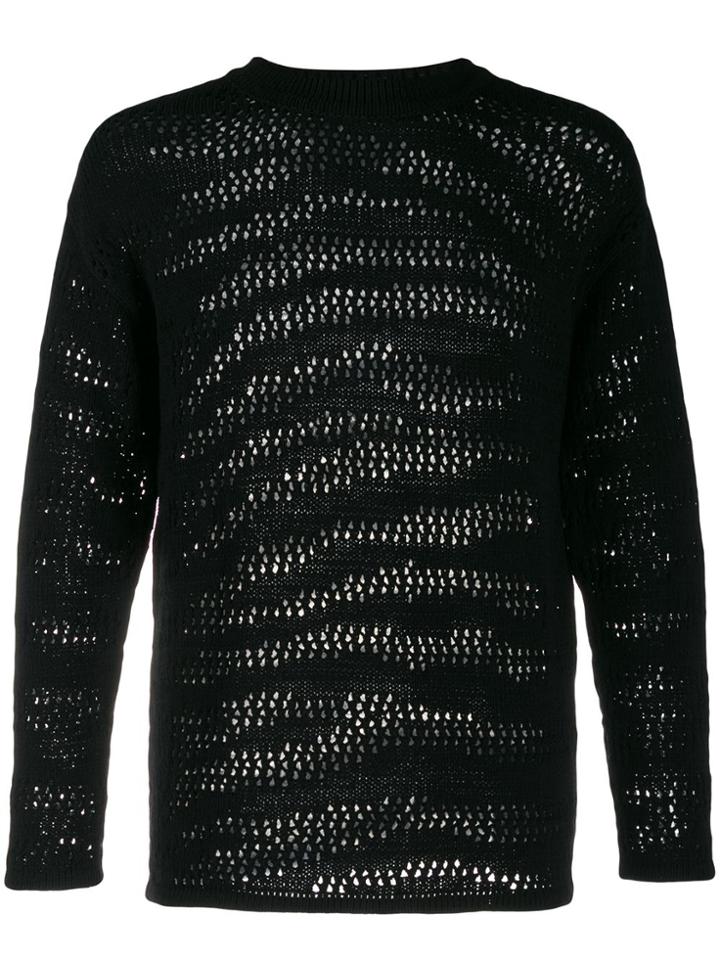 Roberto Cavalli Zebra Knit Jumper - Black