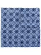 Fashion Clinic Timeless Teardrop Print Pocket Square, Men's, Blue, Cotton