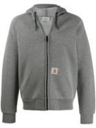 Carhartt Wip Branded Hoodie - Grey