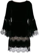 Alice+olivia Lace Trim Dress - Black