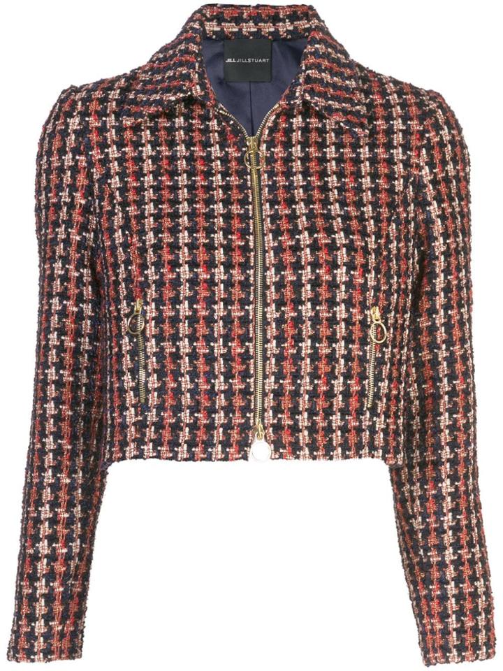 Jill Jill Stuart Cropped Tweed Jacket - Multicolour