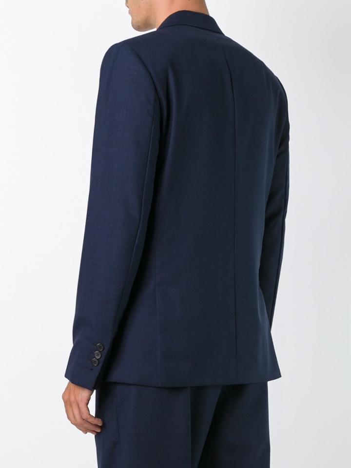 Ami Alexandre Mattiussi Lined 2 Button Jacket - Blue