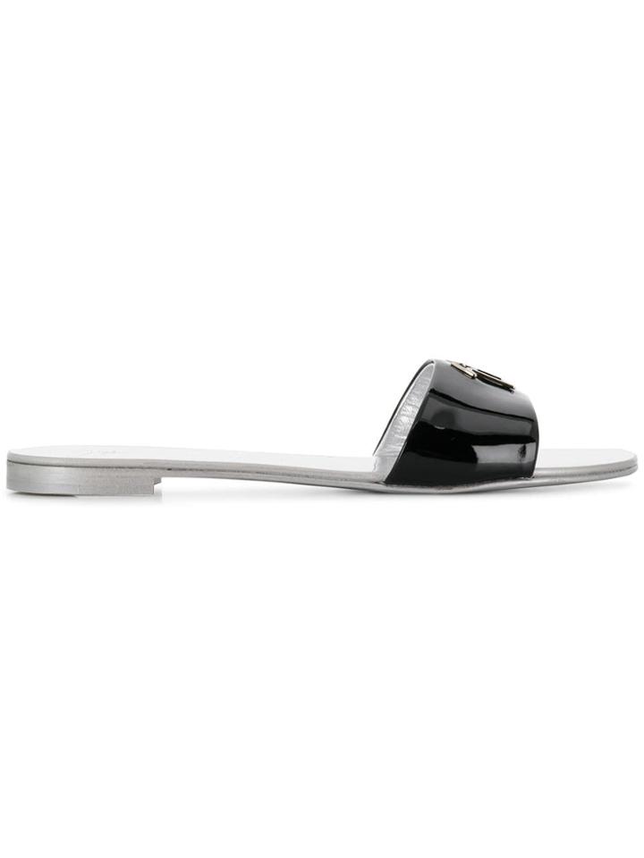 Giuseppe Zanotti Design Logo Sandals - Black